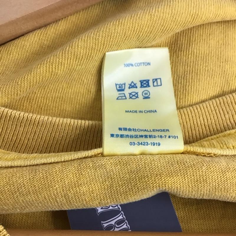 チャレンジャー CHALLENGER カットソー 長袖 clg-ts 026-014 長袖カットソー プリントカットソー クルーネック S プリント 黄 / イエロー / yellow メンズ USED 古着 中古 10159308