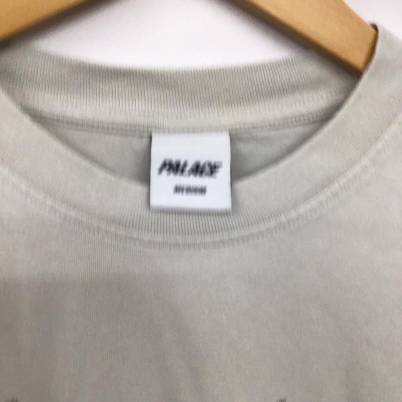パレス PALACE カットソー 長袖 長袖カットソー プリントカットソー クルーネック M プリント 灰 / グレー / gray メンズ USED 古着 中古 10159309