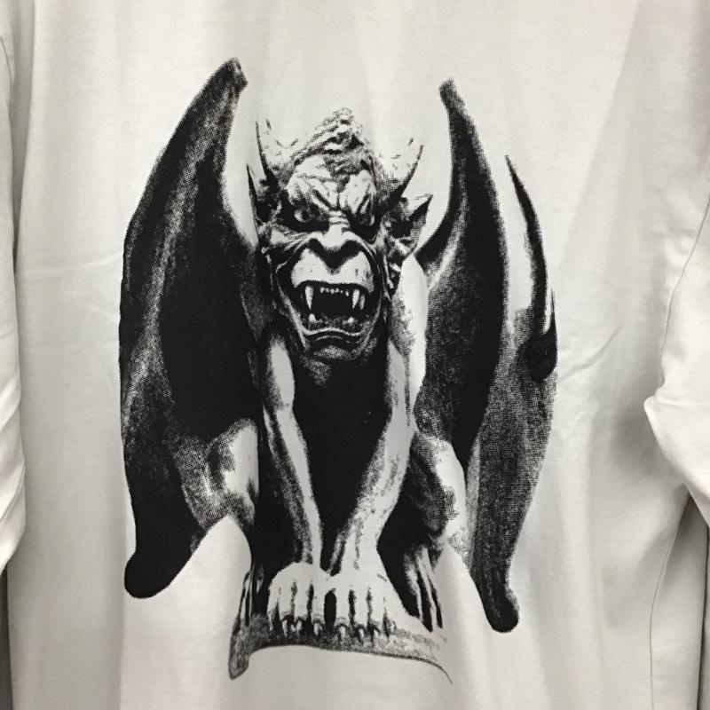 パレス PALACE カットソー 長袖 長袖カットソー プリントカットソー クルーネック M プリント 灰 / グレー / gray メンズ USED 古着 中古 10159309