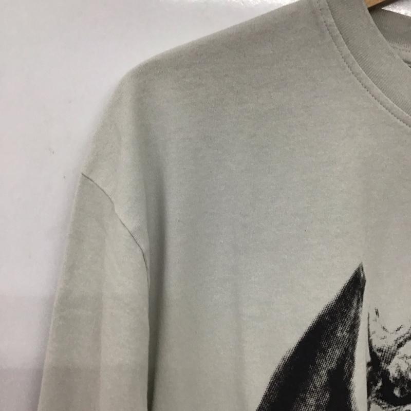 パレス PALACE カットソー 長袖 長袖カットソー プリントカットソー クルーネック M プリント 灰 / グレー / gray メンズ USED 古着 中古 10159309