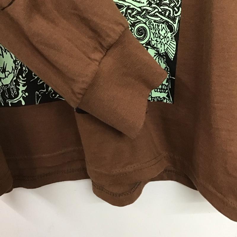 シュプリーム Supreme カットソー 長袖 長袖カットソー プリントカットソー クルーネック M プリント 茶 / ブラウン / brown メンズ USED 古着 中古 10159311