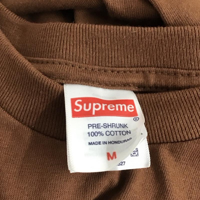 シュプリーム Supreme カットソー 長袖 長袖カットソー プリントカットソー クルーネック M プリント 茶 / ブラウン / brown メンズ USED 古着 中古 10159311