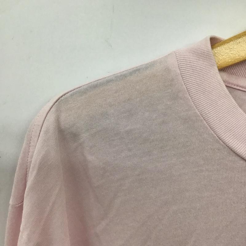 シュプリーム Supreme カットソー 長袖 長袖カットソー プリントカットソー クルーネック M ロゴ、文字 桃 / ピンク / pink メンズ USED 古着 中古 10159312