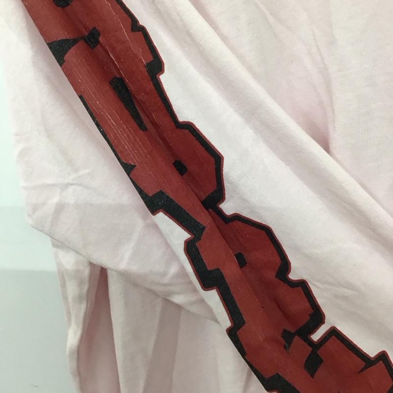 シュプリーム Supreme カットソー 長袖 長袖カットソー プリントカットソー クルーネック M ロゴ、文字 桃 / ピンク / pink メンズ USED 古着 中古 10159312