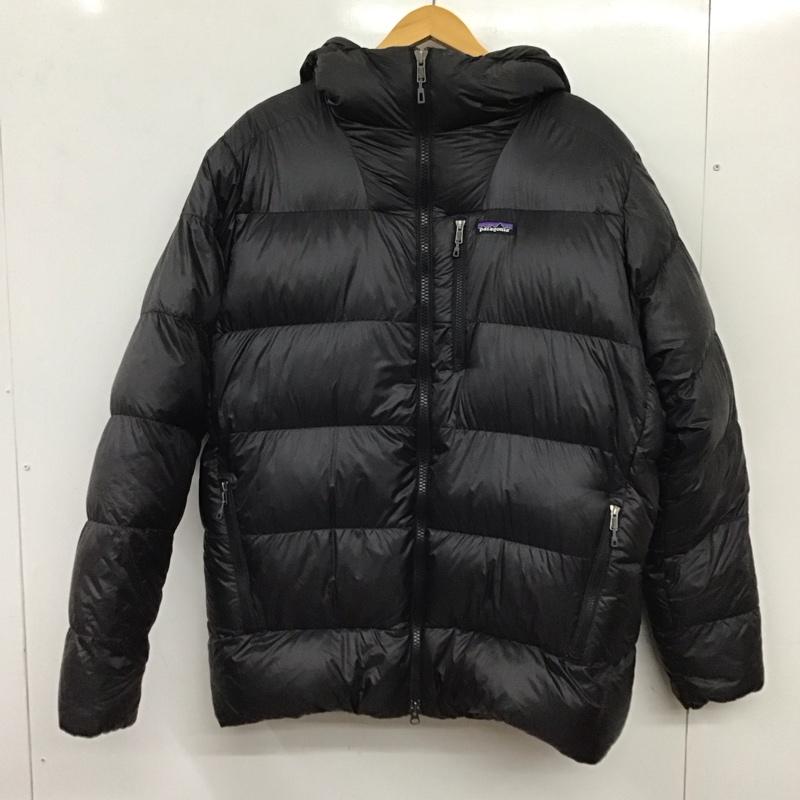 パタゴニア patagonia ジャケット、上着 ジャンパー、ブルゾン 84571fa19 FitzRoyDownParka ダウンジャケット XL ロゴ、文字 黒 / ブラック / black メンズ USED 古着 中古 10159315