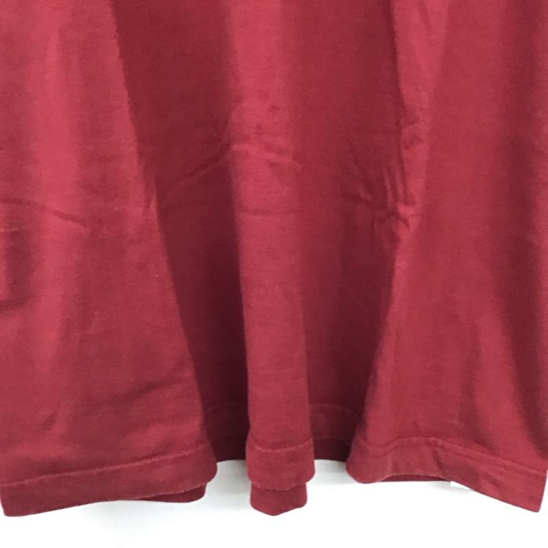 クリームソーダ CREAMSODA Tシャツ 半袖 半袖カットソー プリントTシャツ クルーネックカットソー L プリント えんじ / ワインレッド / dark red メンズ USED 古着 中古 10159316