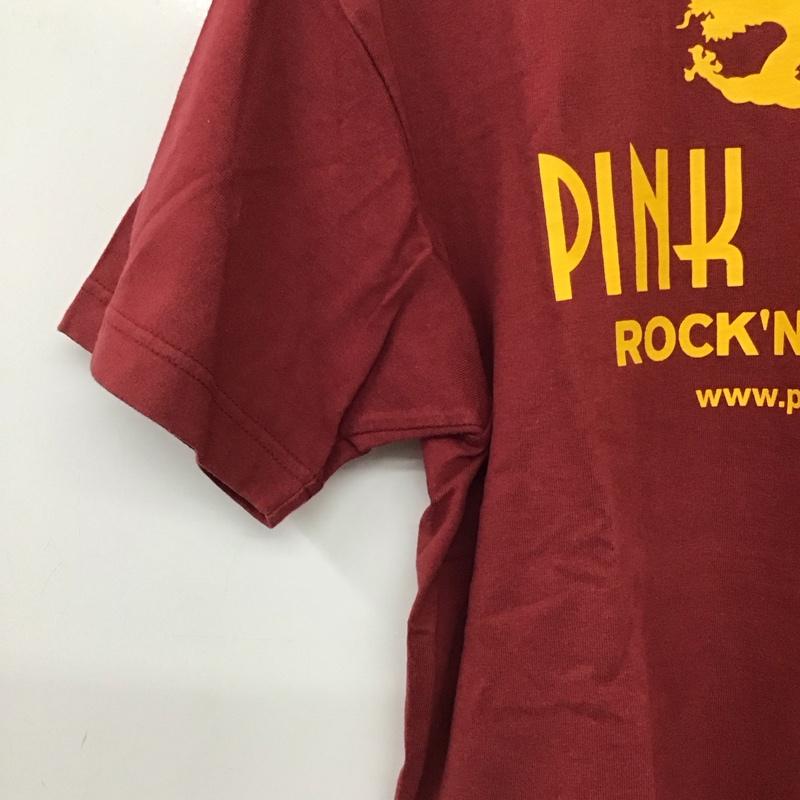 クリームソーダ CREAMSODA Tシャツ 半袖 半袖カットソー プリントTシャツ クルーネックカットソー L プリント えんじ / ワインレッド / dark red メンズ USED 古着 中古 10159316
