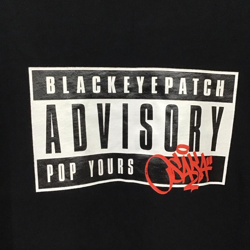 ブラックアイパッチ Black eye patch Tシャツ 半袖 半袖カットソー プリントTシャツ クルーネックカットソー XL ロゴ、文字 黒 / ブラック / black メンズ USED 古着 中古 10159317