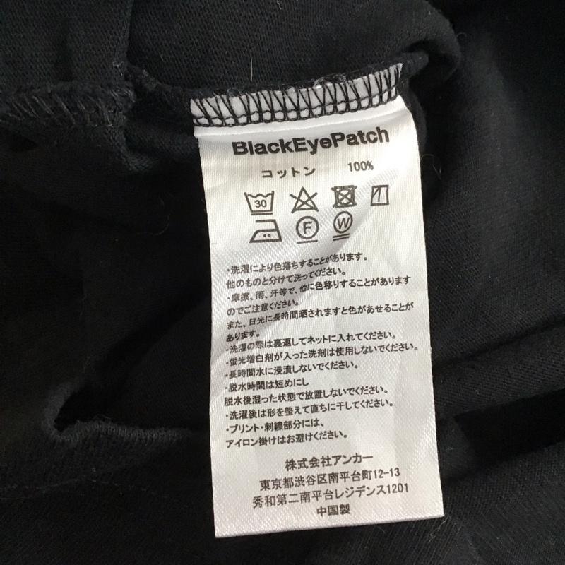 ブラックアイパッチ Black eye patch Tシャツ 半袖 半袖カットソー プリントTシャツ クルーネックカットソー XL ロゴ、文字 黒 / ブラック / black メンズ USED 古着 中古 10159317
