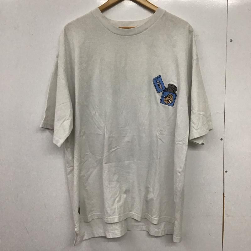 ガルフィー GALFY Tシャツ 半袖 半袖カットソー プリントTシャツ クルーネックカットソー ロゴ、文字 白 / ホワイト / white メンズ USED 古着 中古 10159318