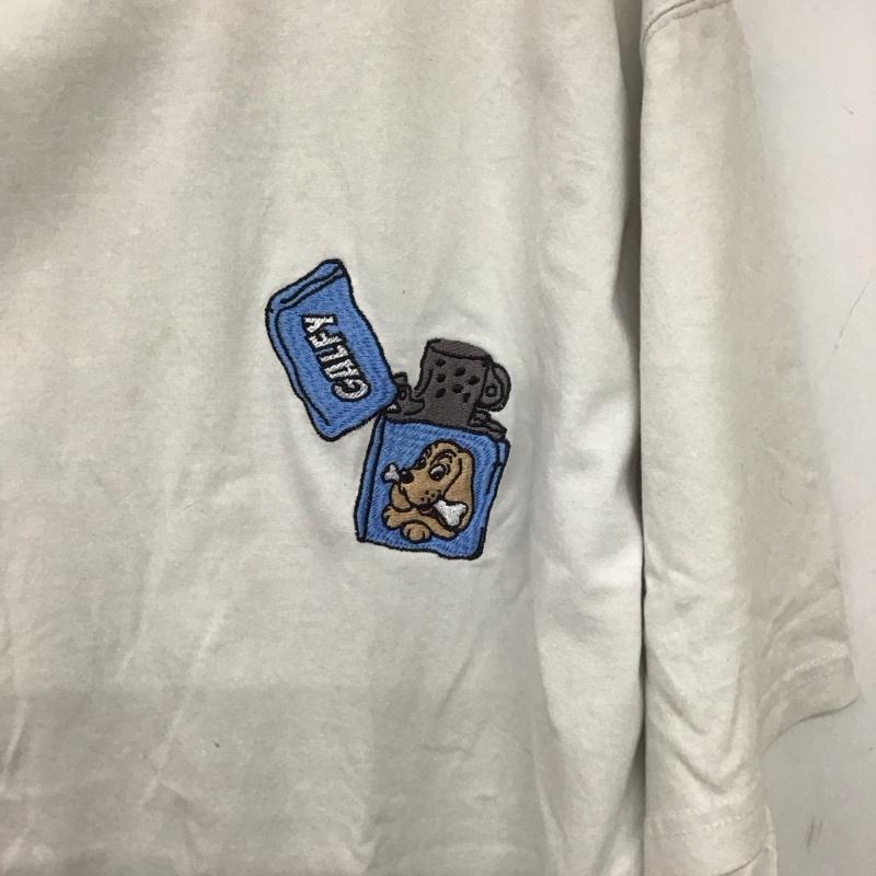 ガルフィー GALFY Tシャツ 半袖 半袖カットソー プリントTシャツ クルーネックカットソー ロゴ、文字 白 / ホワイト / white メンズ USED 古着 中古 10159318