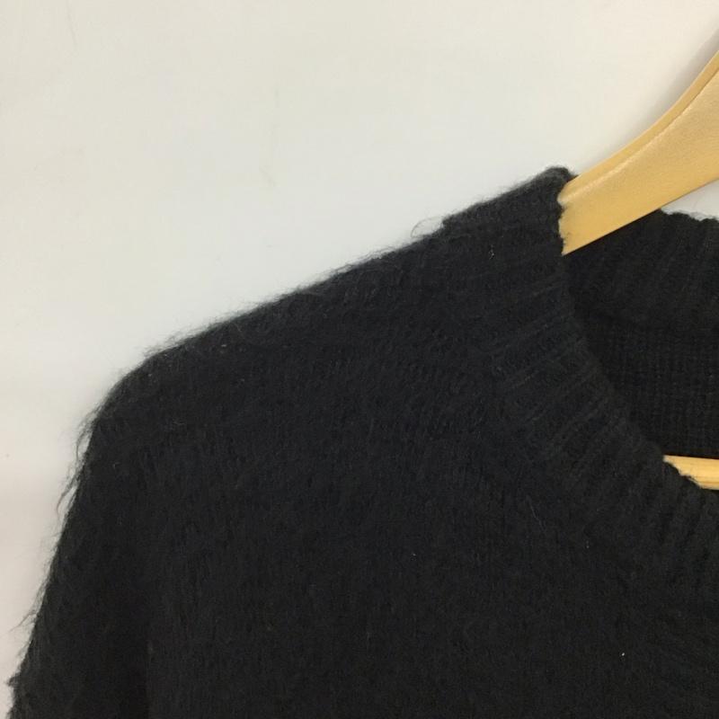 タウンクラフト TOWNCRAFT カーディガン 長袖 長袖ジップアップニット カーディガン L 無地 黒 / ブラック / black メンズ USED 古着 中古 10159319