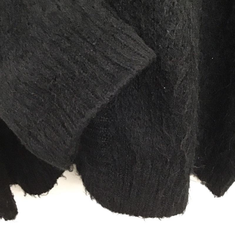 タウンクラフト TOWNCRAFT カーディガン 長袖 長袖ジップアップニット カーディガン L 無地 黒 / ブラック / black メンズ USED 古着 中古 10159319