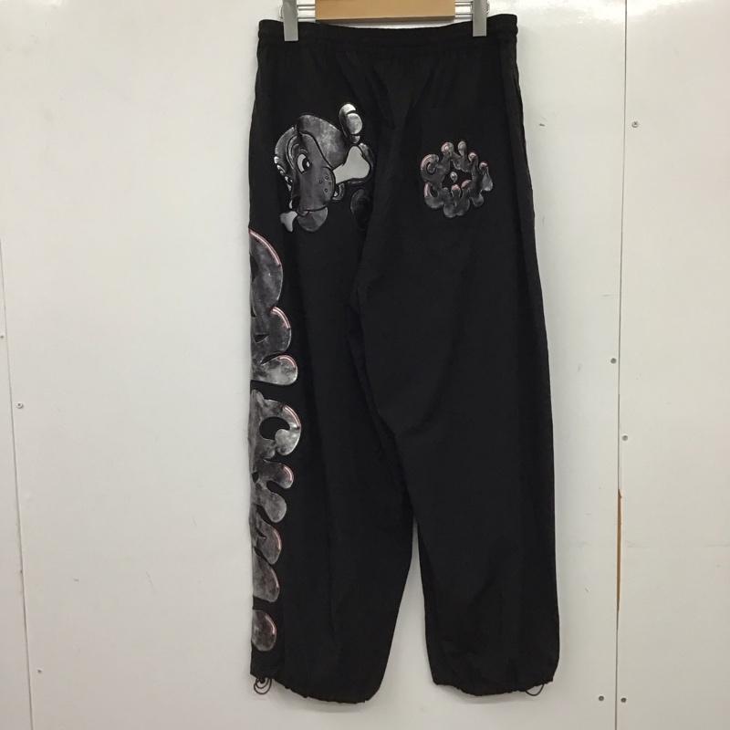ガルフィー GALFY パンツ ワークパンツ、ペインターパンツ ワークパンツ ワイドパンツ カジュアルパンツ ナイロンパンツ L ロゴ、文字 黒 / ブラック / black メンズ USED 古着 中古 10159320