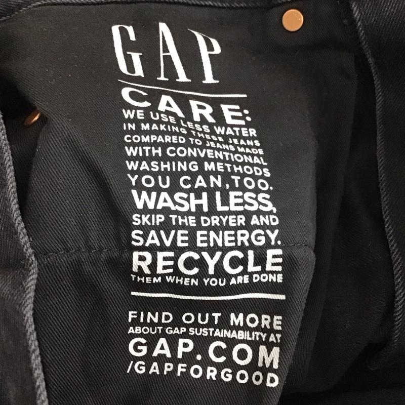 ギャップ GAP パンツ デニム、ジーンズ デニムパンツ ワイドパンツ カジュアルパンツ 30インチ 無地 ダークグレー / ダークグレー / メンズ USED 古着 中古 10159322
