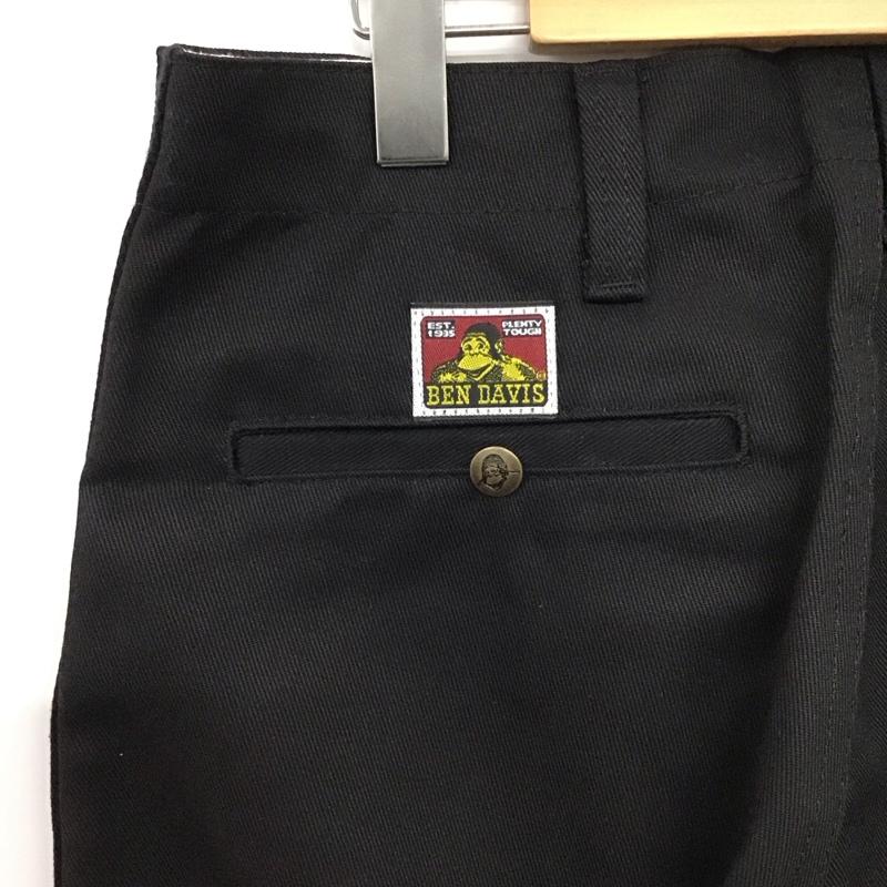 ベンデイビス BEN DAVIS パンツ ワークパンツ、ペインターパンツ チノパン ワイドパンツ カジュアルパンツ 32インチ 無地 黒 / ブラック / black メンズ USED 古着 中古 10159326