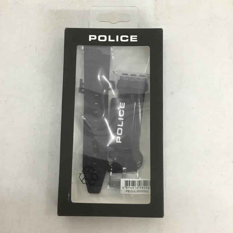 ポリス POLICE ファッション小物 ファッション小物 OUL0000502 Apple Watch専用 交換用バンド 42mm 44mm 45mm ロゴ、文字 黒 / ブラック / black メンズ USED 古着 中古 10159330