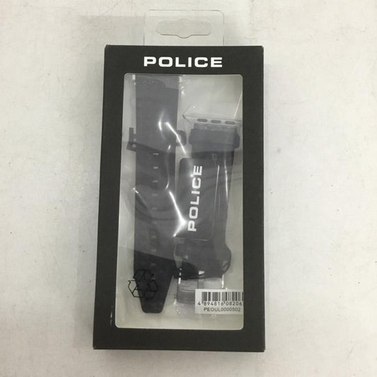 ポリス POLICE ファッション小物 ファッション小物 OUL0000502 Apple Watch専用 交換用バンド 42mm 44mm 45mm ロゴ、文字 黒 / ブラック / black メンズ USED 古着 中古 10159330