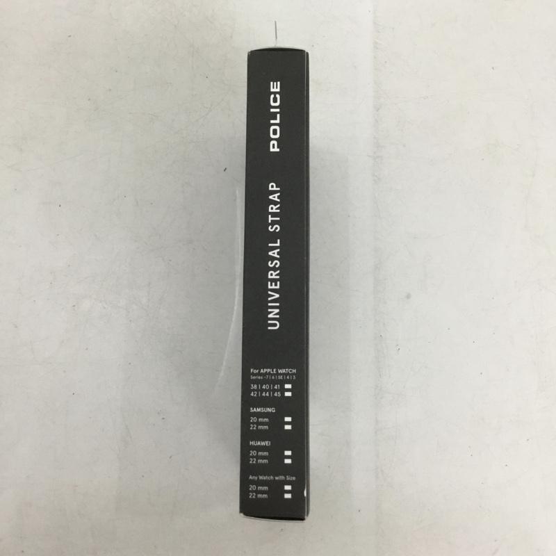 ポリス POLICE ファッション小物 ファッション小物 OUL0000502 Apple Watch専用 交換用バンド 42mm 44mm 45mm ロゴ、文字 黒 / ブラック / black メンズ USED 古着 中古 10159330