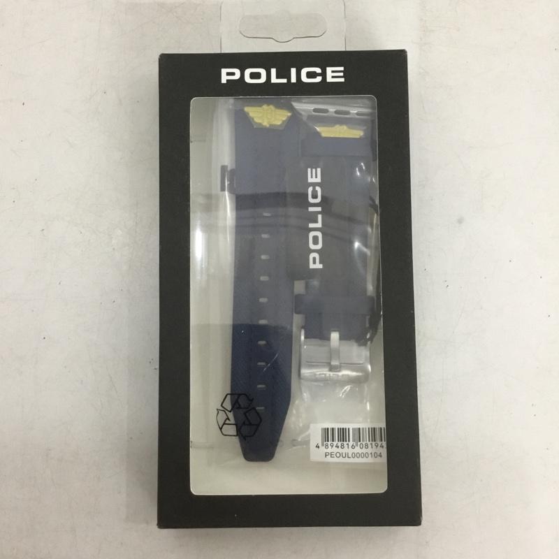 ポリス POLICE ファッション小物 ファッション小物 OUL0000104 Apple Watch用 交換用バンド 42mm 44mm 45mm レザー ワンポイント 青 / ブルー / blue メンズ USED 古着 中古 10159331
