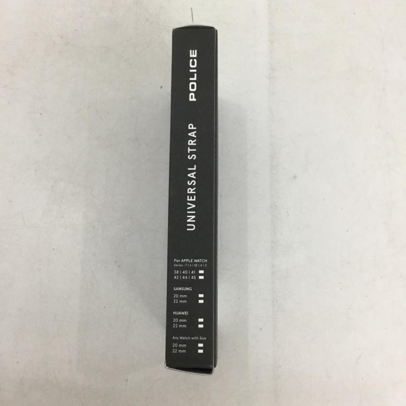 ポリス POLICE ファッション小物 ファッション小物 OUL0000104 Apple Watch用 交換用バンド 42mm 44mm 45mm レザー ワンポイント 青 / ブルー / blue メンズ USED 古着 中古 10159331