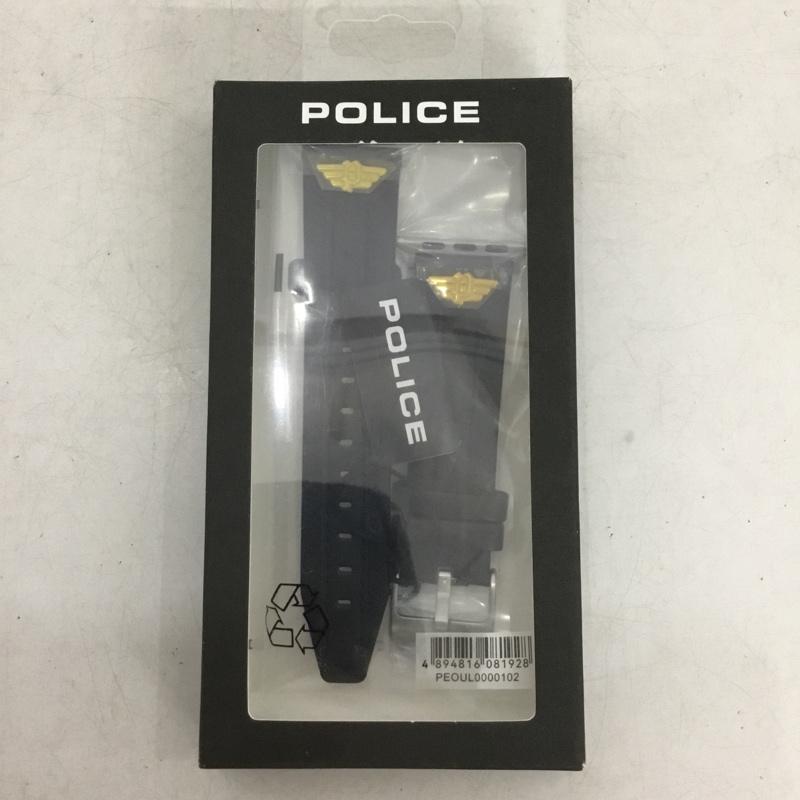 ポリス POLICE ファッション小物 ファッション小物 OUL0000102 Apple Watch用 交換用バンド 42mm 44mm 45mm レザー ワンポイント 黒 / ブラック / black メンズ USED 古着 中古 10159332