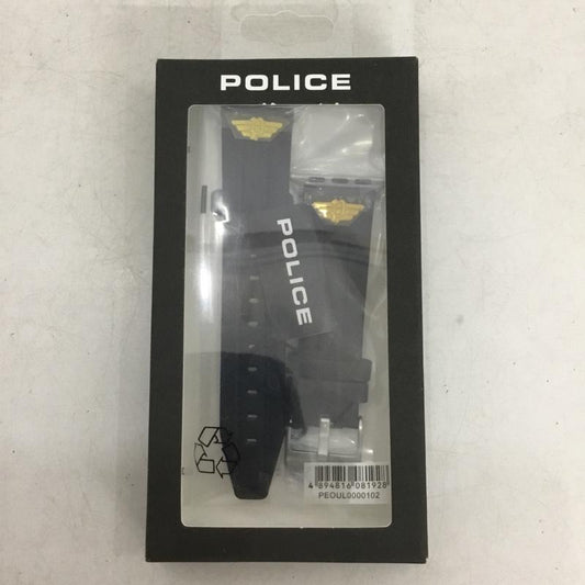 ポリス POLICE ファッション小物 ファッション小物 OUL0000102 Apple Watch用 交換用バンド 42mm 44mm 45mm レザー ワンポイント 黒 / ブラック / black メンズ USED 古着 中古 10159332