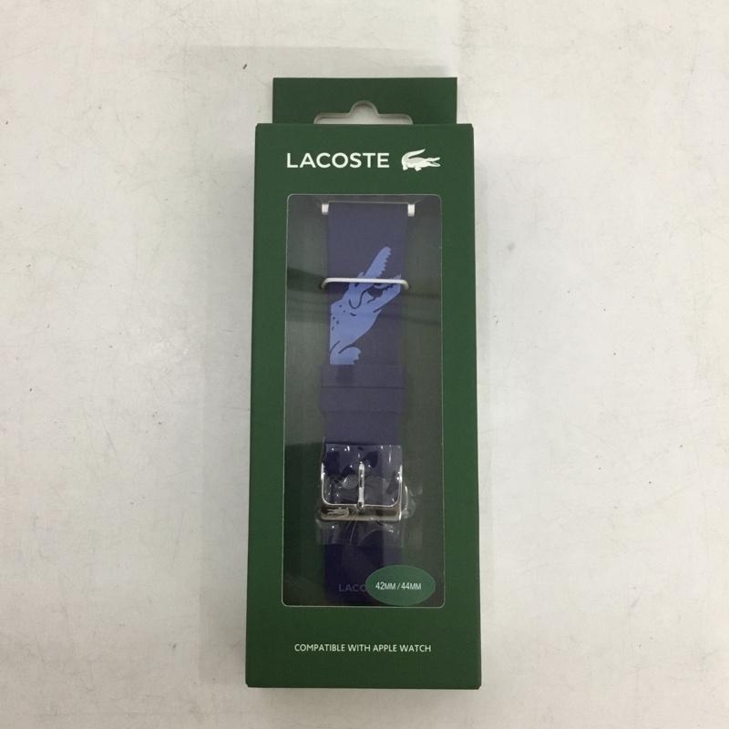 ラコステ LACOSTE ファッション小物 ファッション小物 2050017 Apple Watch用 交換ラバーバンド 42mm 44mm プリント 青 / ブルー / blue メンズ USED 古着 中古 10159335