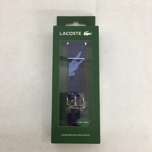 ラコステ LACOSTE ファッション小物 ファッション小物 2050017 Apple Watch用 交換ラバーバンド 42mm 44mm プリント 青 / ブルー / blue メンズ USED 古着 中古 10159335