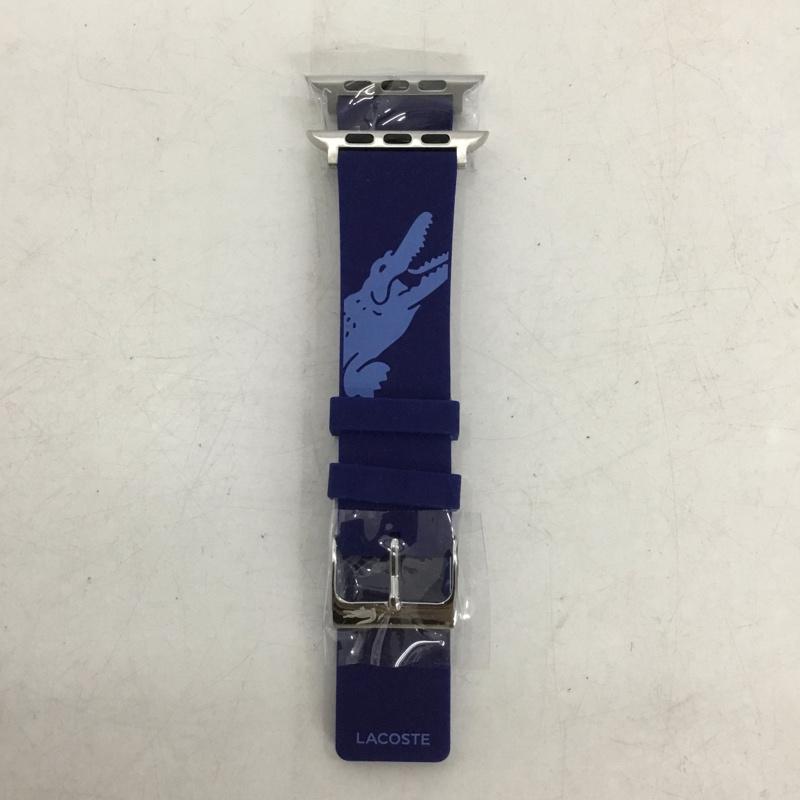 ラコステ LACOSTE ファッション小物 ファッション小物 2050017 Apple Watch用 交換ラバーバンド 42mm 44mm プリント 青 / ブルー / blue メンズ USED 古着 中古 10159335