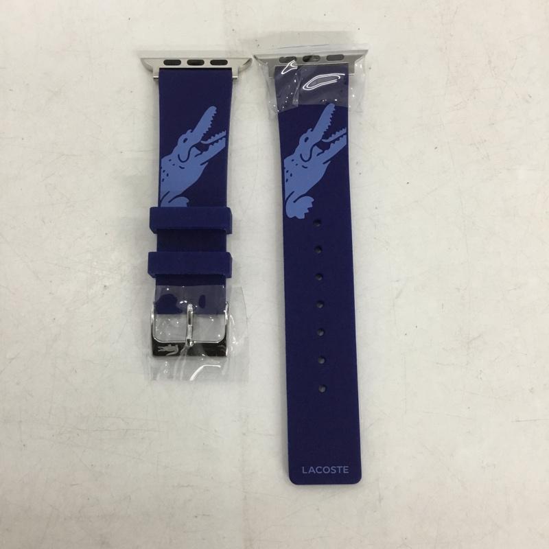 ラコステ LACOSTE ファッション小物 ファッション小物 2050017 Apple Watch用 交換ラバーバンド 42mm 44mm プリント 青 / ブルー / blue メンズ USED 古着 中古 10159335