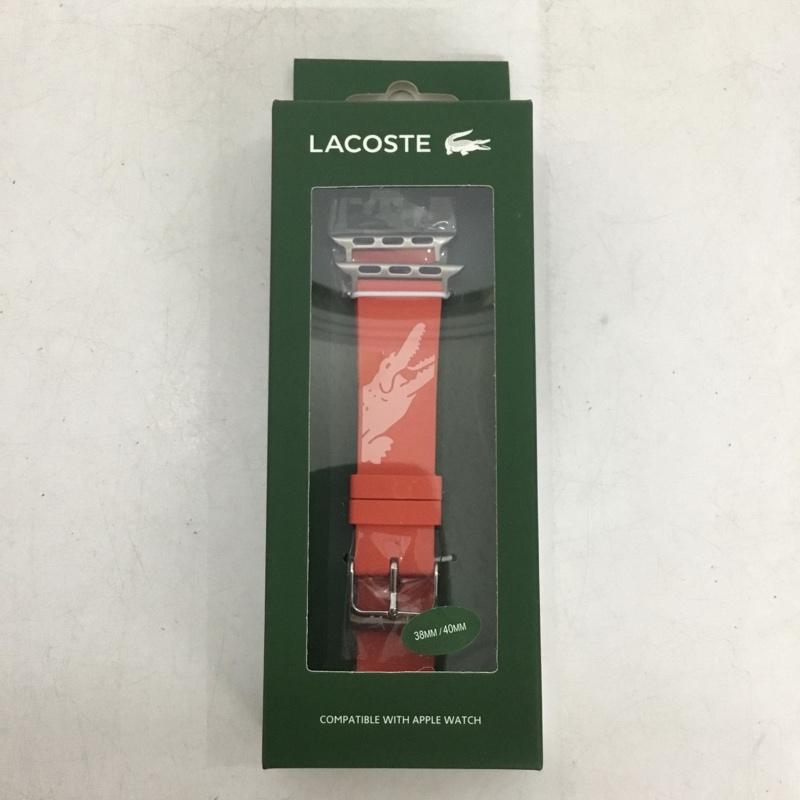 ラコステ LACOSTE ファッション小物 ファッション小物 2050020 Apple Watch用 交換ラバーバンド 替えベルト 38mm 40mm プリント 赤 / レッド / red レディース USED 古着 中古 10159336