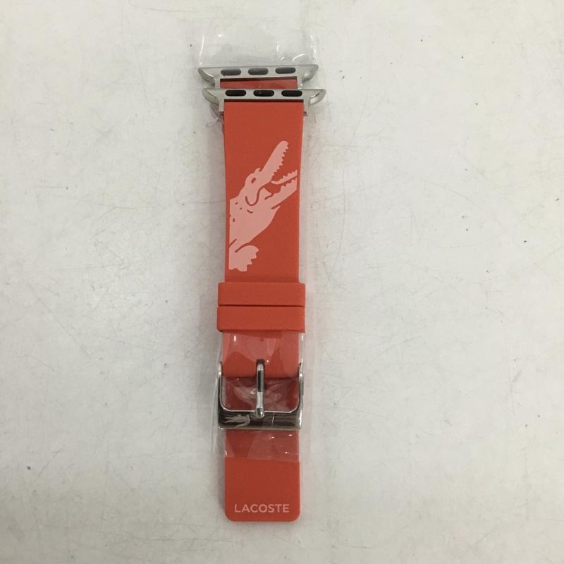 ラコステ LACOSTE ファッション小物 ファッション小物 2050020 Apple Watch用 交換ラバーバンド 替えベルト 38mm 40mm プリント 赤 / レッド / red レディース USED 古着 中古 10159336