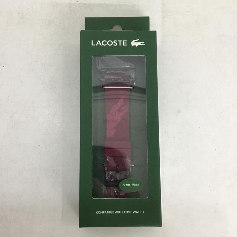 ラコステ LACOSTE ファッション小物 ファッション小物 2050021 Apple Watch用 交換ラバーバンド 替えベルト 38mm 40mm ワンポイント えんじ / ワインレッド / dark red レディース USED 古着 中古 10159337