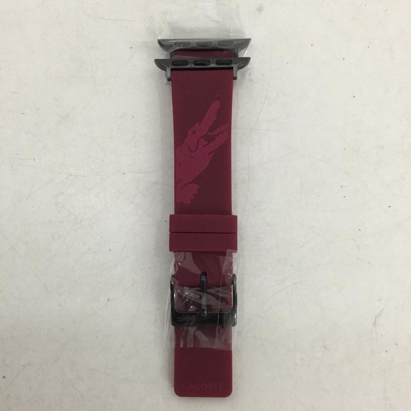 ラコステ LACOSTE ファッション小物 ファッション小物 2050021 Apple Watch用 交換ラバーバンド 替えベルト 38mm 40mm ワンポイント えんじ / ワインレッド / dark red レディース USED 古着 中古 10159337