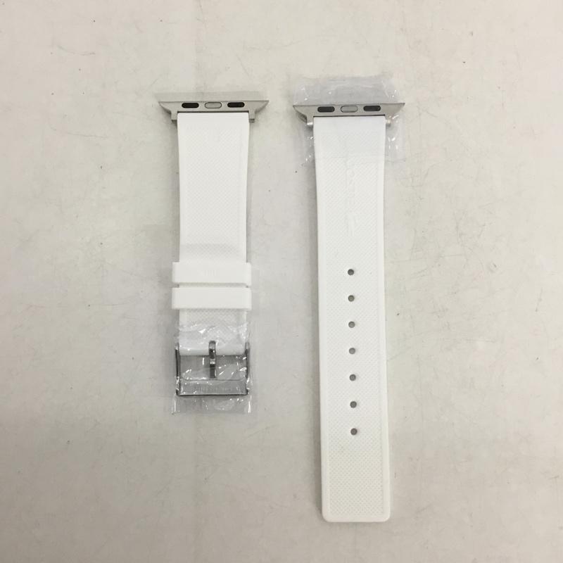 ラコステ LACOSTE ファッション小物 ファッション小物 2050016 Apple Watch用 交換ラバーバンド 42mm 44mm プリント 白 / ホワイト / white メンズ USED 古着 中古 10159338