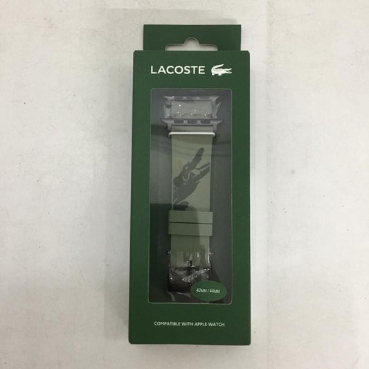 ラコステ LACOSTE ファッション小物 ファッション小物 2050018 Apple Watch用 交換ラバーバンド 42mm 44mm プリント カーキ / カーキ / khaki メンズ USED 古着 中古 10159339