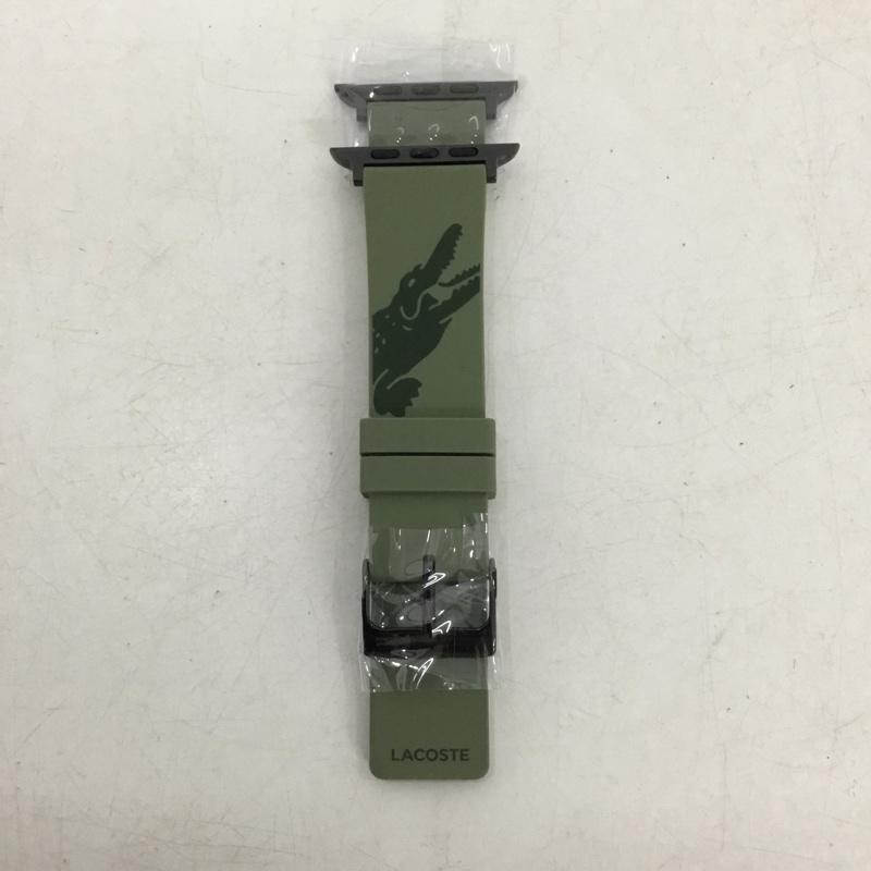 ラコステ LACOSTE ファッション小物 ファッション小物 2050018 Apple Watch用 交換ラバーバンド 42mm 44mm プリント カーキ / カーキ / khaki メンズ USED 古着 中古 10159339