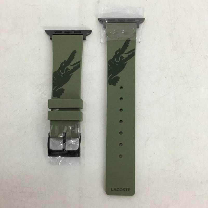 ラコステ LACOSTE ファッション小物 ファッション小物 2050018 Apple Watch用 交換ラバーバンド 42mm 44mm プリント カーキ / カーキ / khaki メンズ USED 古着 中古 10159339