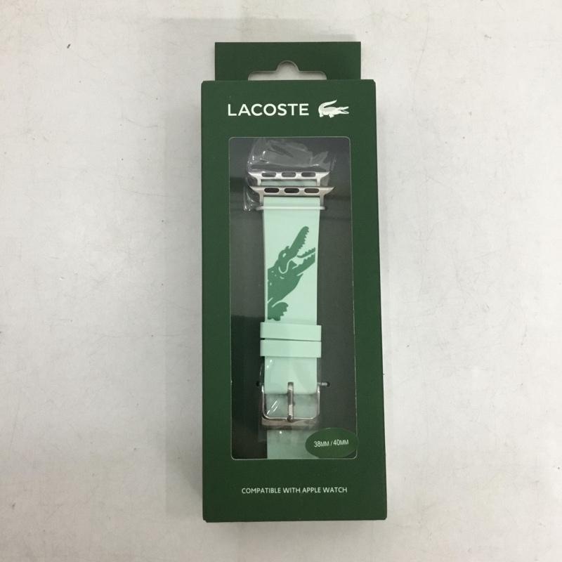ラコステ LACOSTE ファッション小物 ファッション小物 2050019 Apple Watch用 交換ラバーバンド 38mm 40mm プリント 薄緑 / ライトグリーン / レディース USED 古着 中古 10159340