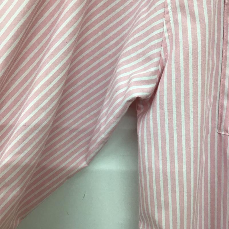 ローリーズファーム LOWRYS FARM シャツ、ブラウス 長袖 FREE ストライプ 白 / ホワイト / white X 桃 / ピンク / pink レディース USED 古着 中古 10159345