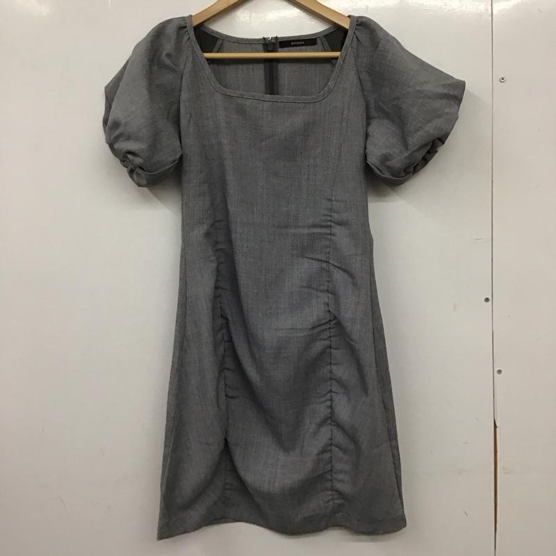 エモダ EMODA ワンピース ミニスカート 042320330501 パフミニワンピース FREE 無地 灰 / グレー / gray レディース USED 古着 中古 10159346