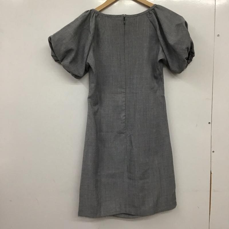 エモダ EMODA ワンピース ミニスカート 042320330501 パフミニワンピース FREE 無地 灰 / グレー / gray レディース USED 古着 中古 10159346