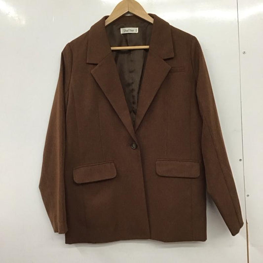 シェルター SHEL TTER ジャケット、上着 ジャケット、ブレザー 809DA130-0110 2 無地 茶 / ブラウン / brown レディース USED 古着 中古 10159348
