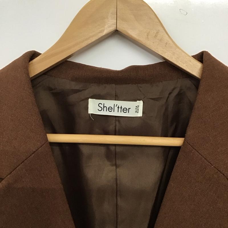 シェルター SHEL TTER ジャケット、上着 ジャケット、ブレザー 809DA130-0110 2 無地 茶 / ブラウン / brown レディース USED 古着 中古 10159348