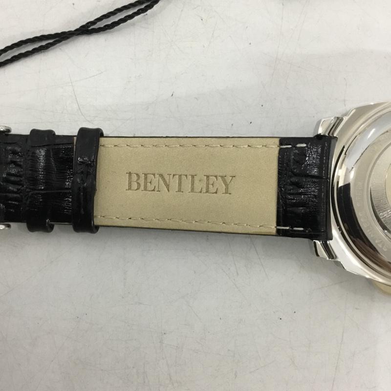 ベントレー BENTLEY 腕時計 アナログ（自動巻き） BT-AM079-BLS レザーベルト 箱有 ロゴ、文字 黒 / ブラック / black X 青 / ブルー / blue メンズ USED 古着 中古 10159352