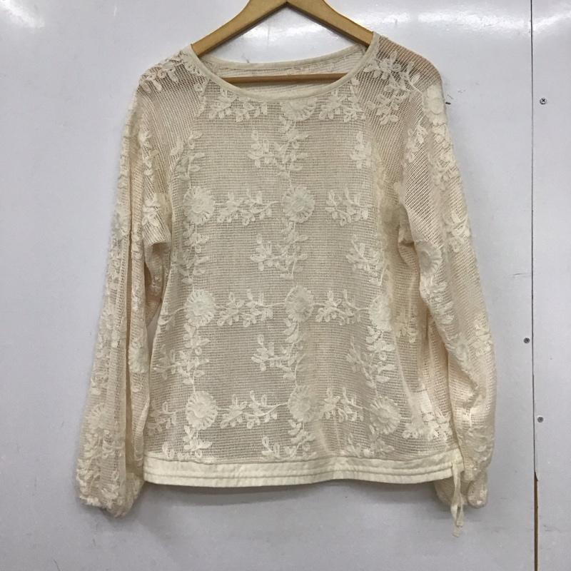 ローリーズファーム LOWRYS FARM カットソー 長袖 FREE 無地 ベージュ / ベージュ / beige レディース USED 古着 中古 10159354