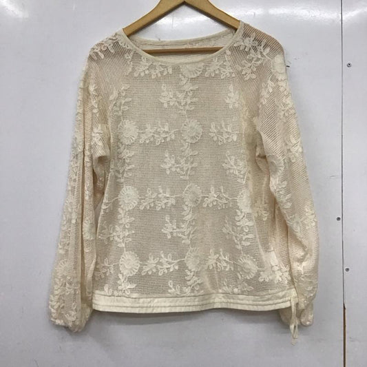 ローリーズファーム LOWRYS FARM カットソー 長袖 FREE 無地 ベージュ / ベージュ / beige レディース USED 古着 中古 10159354