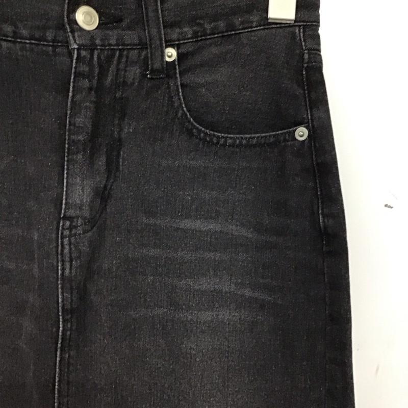 アーバンリサーチ URBAN RESEARCH スカート ロングスカート WH94-25M007 バックスリットデニムスカート S 無地 黒 / ブラック / black レディース USED 古着 中古 10159359
