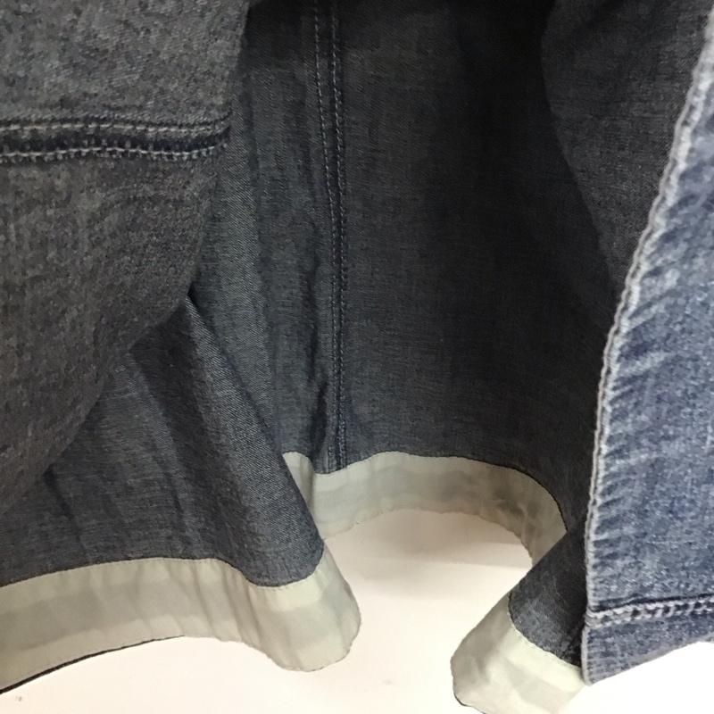 ニコアンド niko and... スカート ロングスカート 971133 ベルトフレアスカート L 無地 青 / ブルー / blue レディース USED 古着 中古 10159362